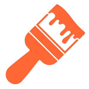 Icon of a paint brush